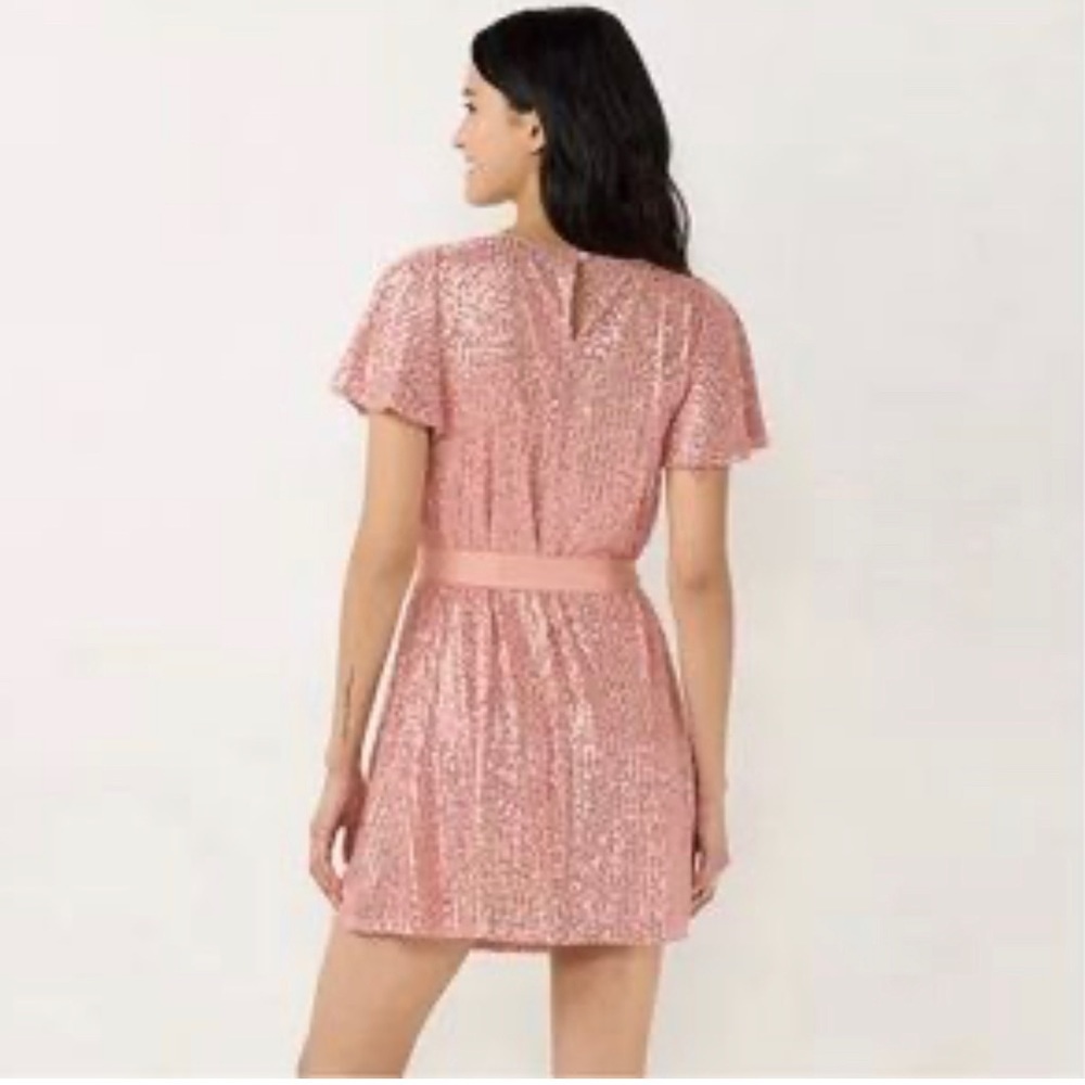 NWT Lauren Conrad Sequin lined OOS dress size M - Picture 2 of 10